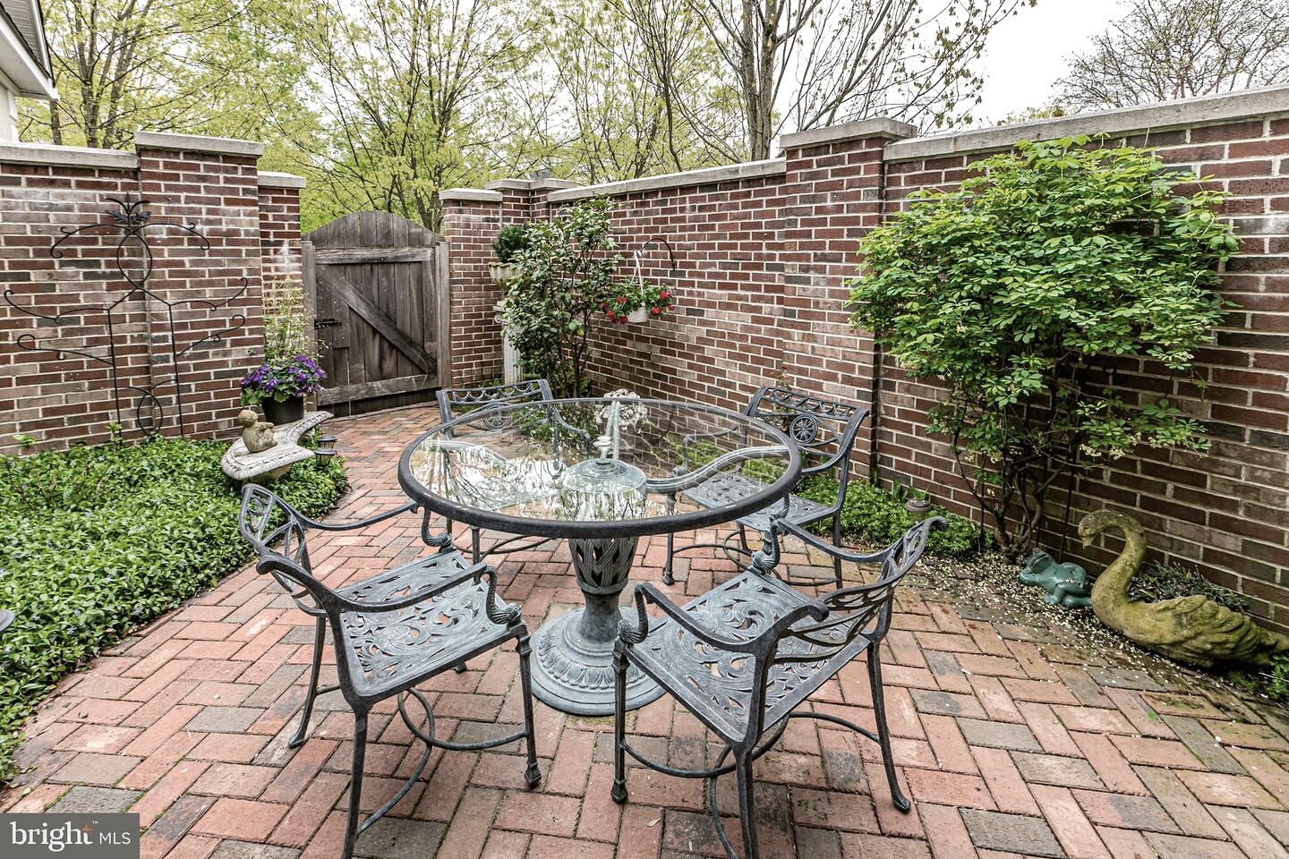 Private Brick Patio